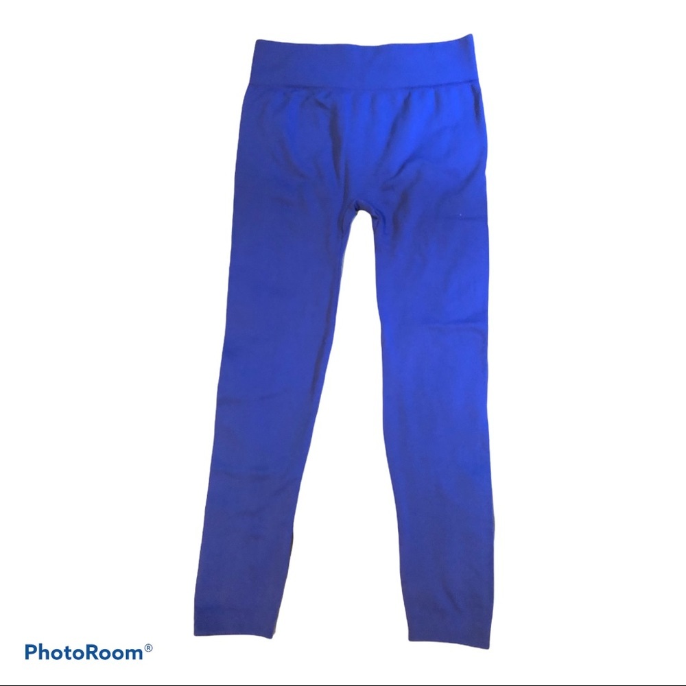 Super Soft Insulated Fleece SILVER LEG Royal Blue Winter Legging​